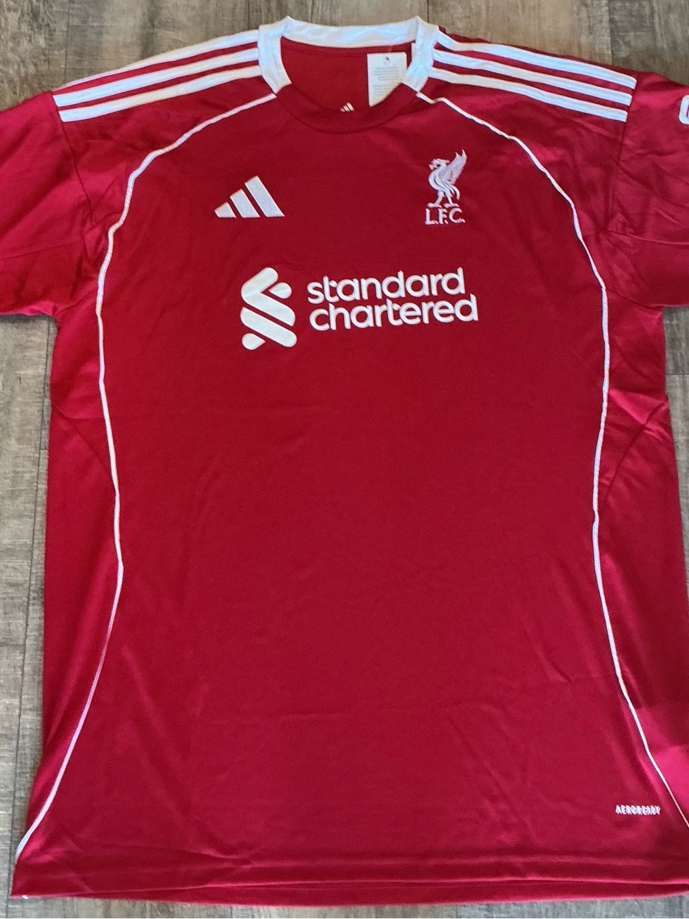 Red and White Liverpool FC Jersey